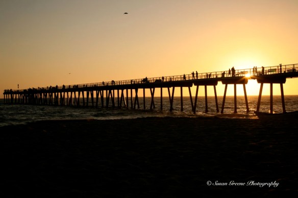 Hermoa Beach pier sunset